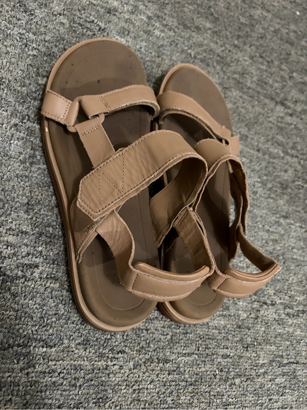 Neutral Tan Teva Strappy Comfort Sandals